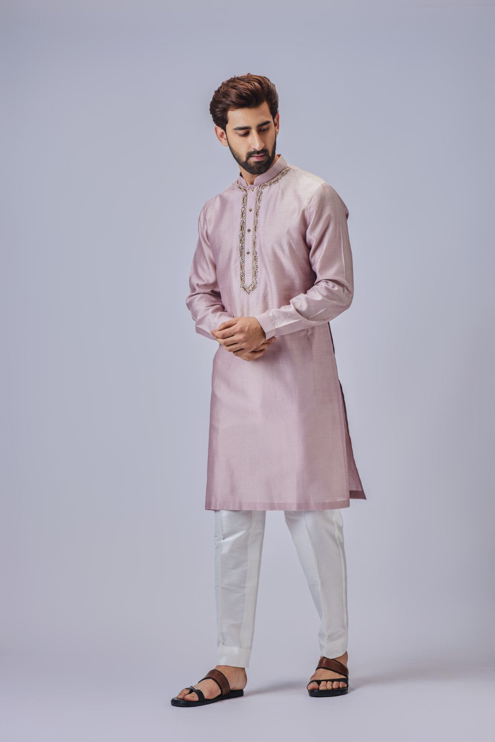 Kurta pajama round discount neck